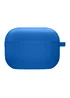 Силіконовий футляр з мікрофіброю для навушників Airpods Pro Синій / Royal blue