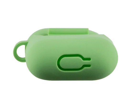 Силиконовый футляр New с карабином для наушников Airpods 1/2 Мятный / Mint