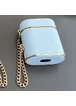 Кожаный футляр Suitcase для наушников AirPods 1/2 Blue