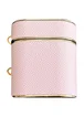 Кожаный футляр Suitcase для наушников AirPods 1/2 Pink