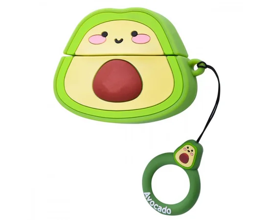 Силіконовий футляр Food для навушників AirPods Pro + кільце Авокадо