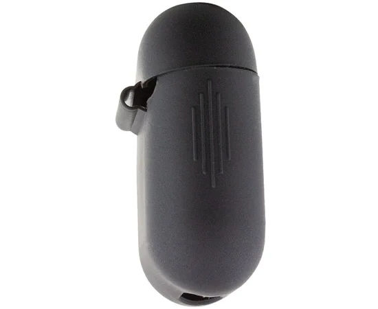 Силиконовый футляр New с карабином для наушников Airpods 1/2 Черный / Black
