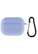 Силиконовый футляр New с карабином для наушников Airpods Pro Голубой / Lilac Blue