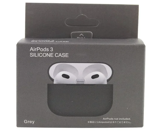 Силиконовый футляр для наушников AirPods 3 Серый / Gray