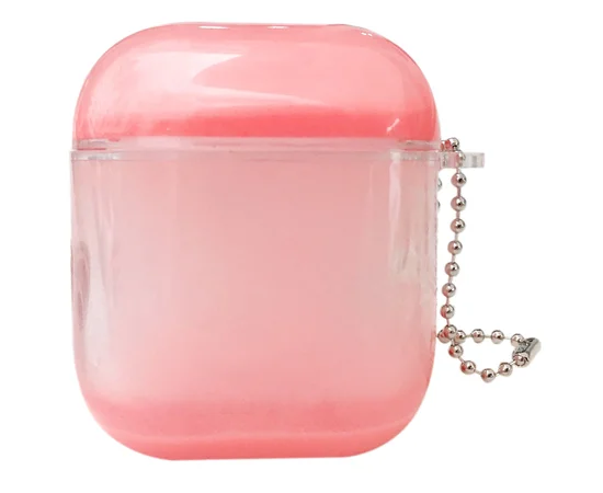 TPU+PC футляр Neon Sand для наушников AirPods Розовый