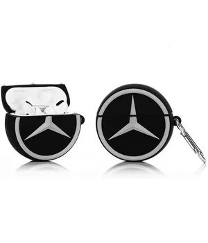 Силиконовый футляр Brand для наушников AirPods 3 + карабин Mercedes