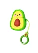 Силиконовый футляр Smile Fruits series для наушников AirPods 1/2 + кольцо Avocado