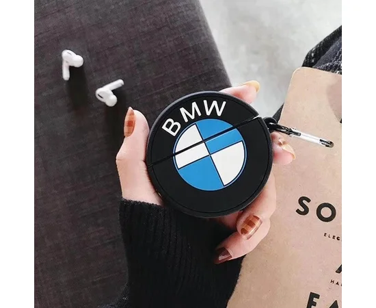 Силиконовый футляр Brand для наушников AirPods 3 + карабин BMW