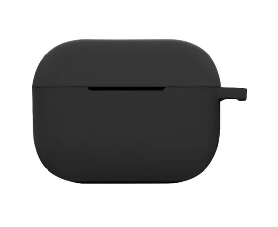 Силиконовый футляр New с карабином для наушников Airpods Pro Черный / Black
