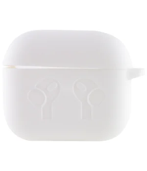 Силиконовый футляр для наушников AirPods 3 Белый / White