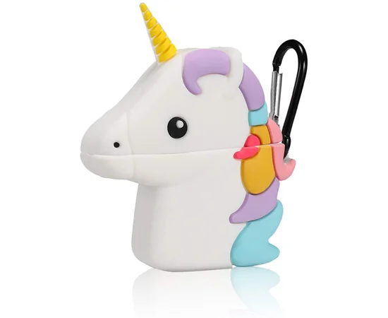 Силиконовый футляр Unicorn series для наушников AirPods 1/2 Фиолетовый
