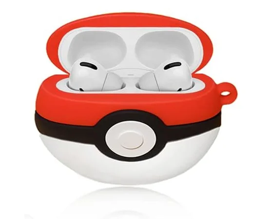 Силіконовий футляр Cartoons&Heroes для навушників AirPods Pro + карабін Покебол