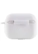 Силиконовый футляр New с карабином для наушников Airpods Pro Белый / White