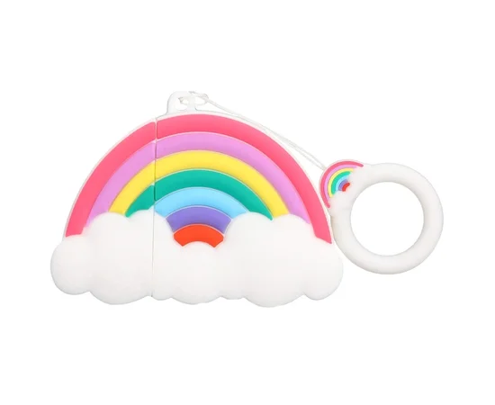 Силиконовый футляр Fairy Tale series для наушников AirPods 1/2 Rainbow