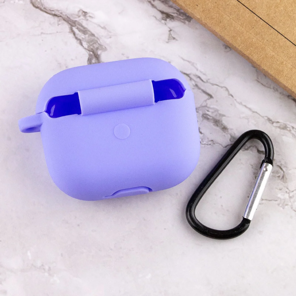 Силиконовый футляр для наушников AirPods 3 Сиреневый / Dasheen