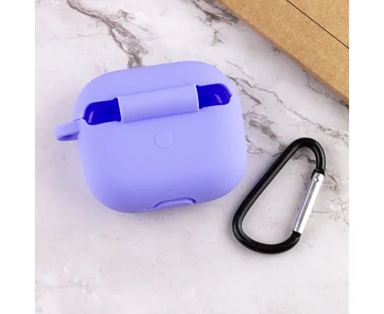 Силиконовый футляр для наушников AirPods 3 Сиреневый / Dasheen