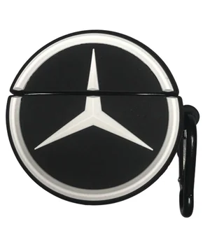 Силиконовый футляр Brand для наушников AirPods 3 + карабин Mercedes