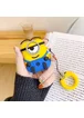 Силиконовый футляр Minion series для наушников AirPods + кольцо Стюарт