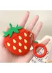 Силиконовый футляр Smile Fruits series для наушников AirPods strawberry