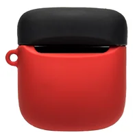 Силиконовый футляр Marvel & DC series для наушников AirPods + кольцо Супермен/Синий