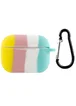 Силиконовый футляр Colorfull для наушников AirPods Pro Желтый / Бирюзовый