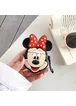 Силиконовый футляр Disney series для наушников AirPods + карабин Минни Маус