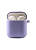 Силіконовий футляр з мікрофіброю для навушників Airpods 1/2 Ліловий / Lilac Pride