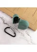 Силиконовый футляр New с карабином для наушников Airpods Pro Зеленый / Pine green