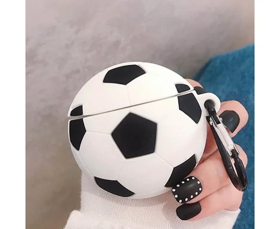 Силиконовый футляр Brand для наушников AirPods 1/2 + карабин Football