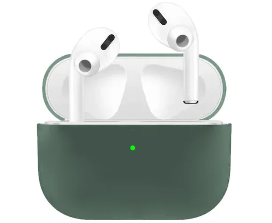 Силиконовый футляр для наушников AirPods Pro 2 Зеленый / Pine green