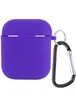 Силіконовий футляр з мікрофіброю для навушників Airpods 1/2 Фіолетовий / Ultra Violet