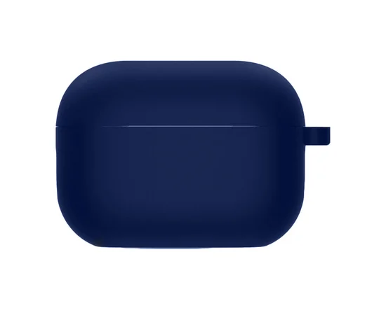 Силиконовый футляр с микрофиброй для наушников Airpods Pro Темно-синий / Midnight blue