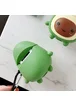 Силиконовый футляр Smile Fruits series для наушников AirPods 1/2 + карабин Avocado kid