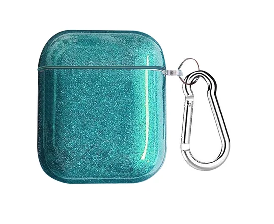 TPU чехол Shine для наушников AirPods 1/2 Голубой