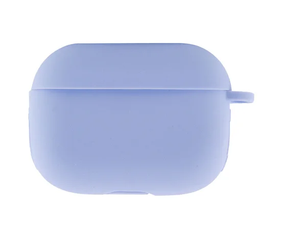 Силиконовый футляр New с карабином для наушников Airpods Pro Голубой / Lilac Blue