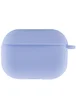 Силиконовый футляр New с карабином для наушников Airpods Pro Голубой / Lilac Blue