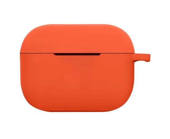 Силиконовый футляр New с карабином для наушников Airpods Pro Оранжевый / Kumquat