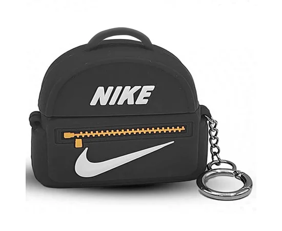 Силиконовый футляр Brand для наушников AirPods Pro + кольцо Nike Bag Black