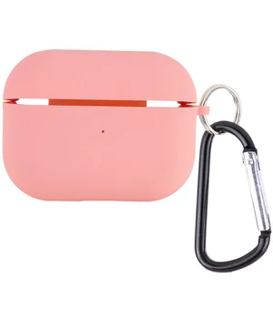 Силиконовый футляр с микрофиброй для наушников Airpods 3 Розовый / Pink