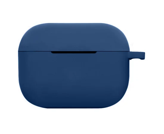 Силиконовый футляр New с карабином для наушников Airpods Pro Темно-синий / Midnight blue
