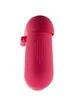 Силиконовый футляр New с карабином для наушников Airpods 1/2 Красный / Rose Red