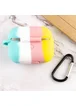 Силиконовый футляр Colorfull для наушников AirPods Pro Желтый / Бирюзовый