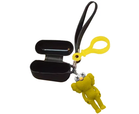 Силиконовый футляр Cute Charm для наушников AirPods Pro Kaws / Желтый