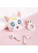 Силиконовый футляр Cartoons&Heroes для наушников AirPods 1/2 + кольцо Луна