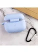 Силиконовый футляр New с карабином для наушников Airpods Pro Голубой / Lilac Blue