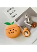 Силиконовый футляр Smile Fruits series для наушников AirPods orange