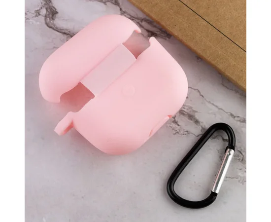 Силиконовый футляр для наушников AirPods 3 Розовый / Light pink