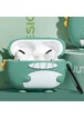 Силиконовый футляр Cartoons&Heroes для наушников AirPods 3 + карабин Дракон зеленый