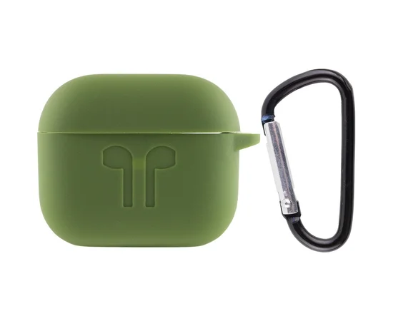 Силиконовый футляр для наушников AirPods 3 Зеленый / Dark Olive