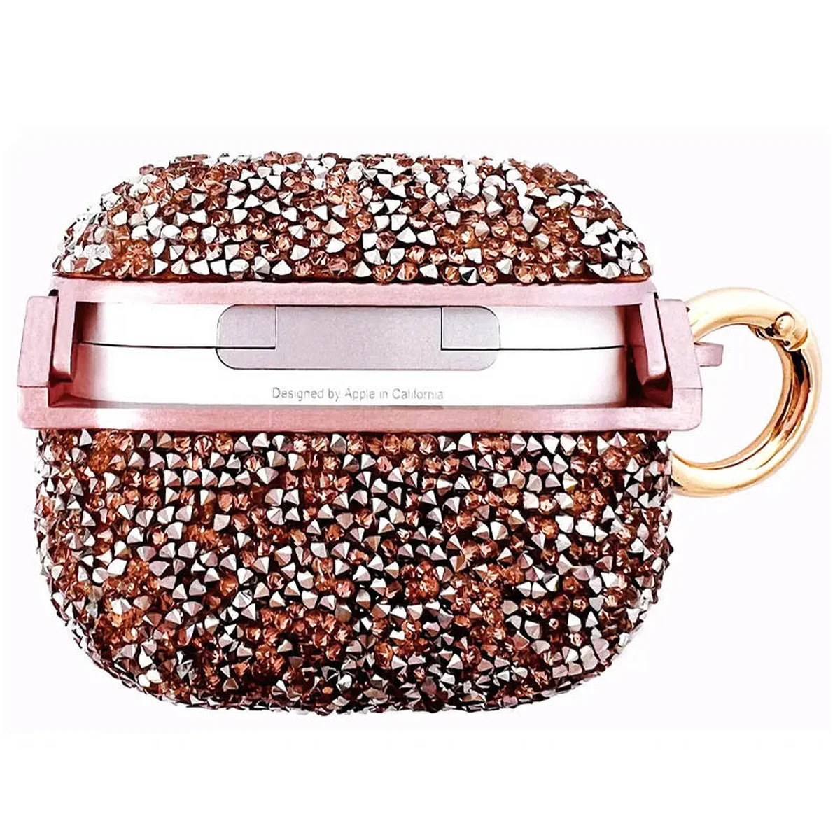 TPU чехол Bling World Rock Diamond для наушников AirPods 3 Розовый